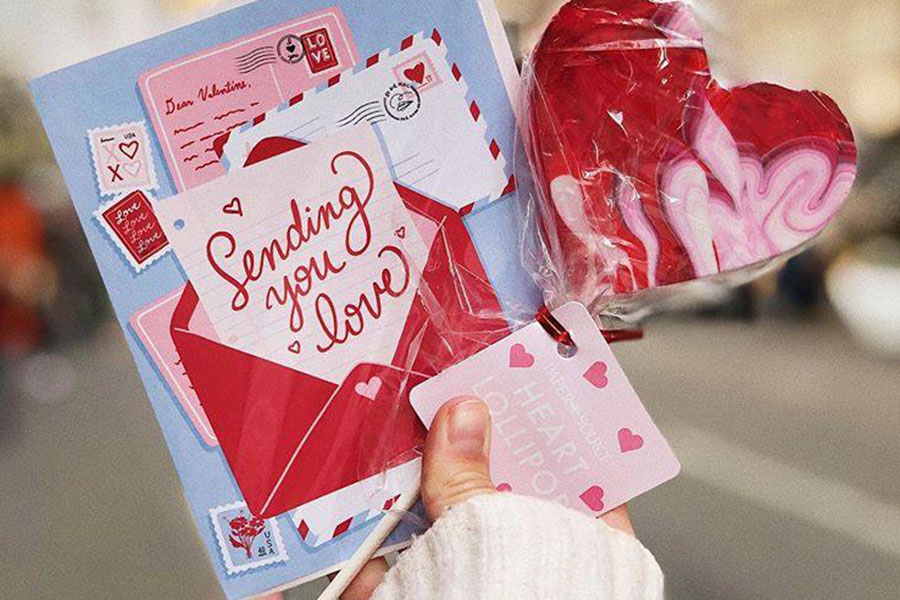 Valentine Card Making at Paper Source