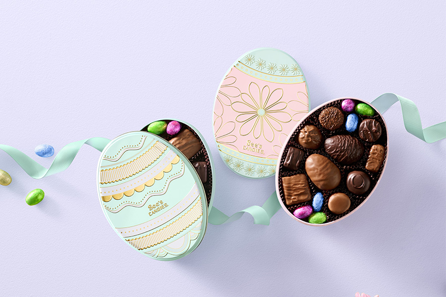 Easter Egg Tins at See’s Candies
